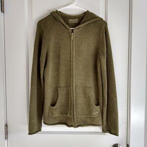 Life Is Good Olive Green Full Zip Hoodie Women's Size M